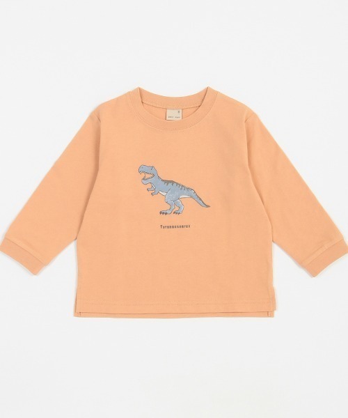petit main(プティマイン)の「【プティプラ】BOYS長袖Tシャツ(Tシャツ/カットソー・キッズ・エメラルド/ブルー/ピンク/ブラック×ホワイト/ホワイト/オフホワイト/クリーム/ライトブルー/ブラック/マルチ・130cm/80cm/90cm/110cm/120cm/100cm)」の19枚目の写真