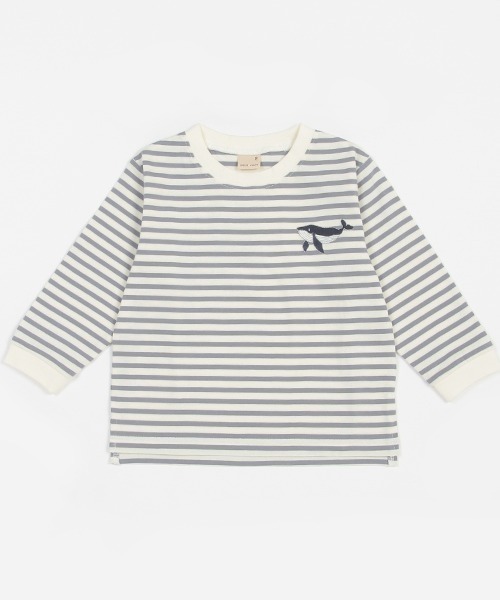petit main(プティマイン)の「【プティプラ】BOYS長袖Tシャツ(Tシャツ/カットソー・キッズ・エメラルド/ブルー/ピンク/ブラック×ホワイト/ホワイト/オフホワイト/クリーム/ライトブルー/ブラック/マルチ・130cm/80cm/90cm/110cm/120cm/100cm)」の16枚目の写真
