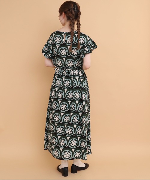 【極美品】プープレ　萌断トマト フリルワンピース　リネン混　2024SS 極美品】プープレ 萌断トマト フリルワンピース リネン混 2024SS