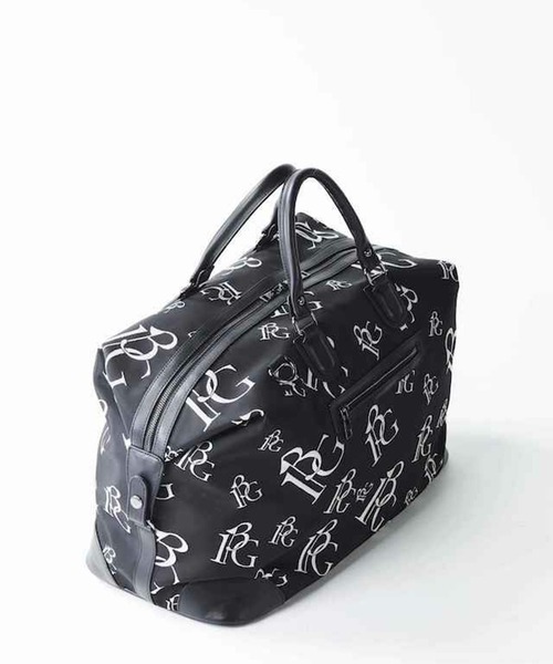 1 piu 1 uguale 3（ウノピゥウノウグァーレトレ）の「BOSTON BAG（ボストンバッグ・メンズ・ブラック・FREE）」の2枚目の写真