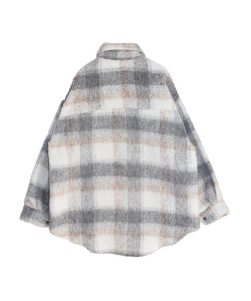 ACYM（アシーム）の「Nuance check shirt ジャケット（テーラードジャケット・レディース・ベージュ/グレー・FREE）」の22枚目の写真