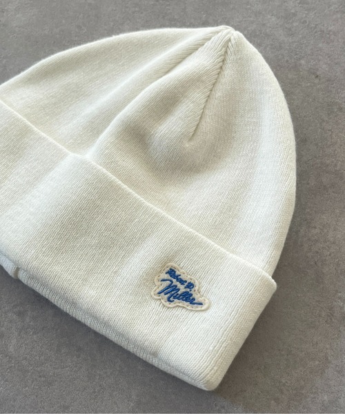 MILLER(ミラー)の「リブニット帽(ニットキャップ/ビーニー・レディース・ベージュ/オフホワイト/ブラック/アイボリー・FREE)」の6枚目の写真