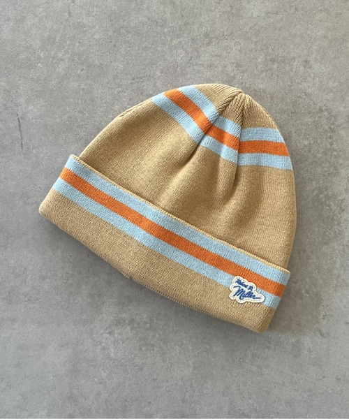 MILLER(ミラー)の「リブニット帽(ニットキャップ/ビーニー・レディース・ベージュ/オフホワイト/ブラック/アイボリー・FREE)」の9枚目の写真