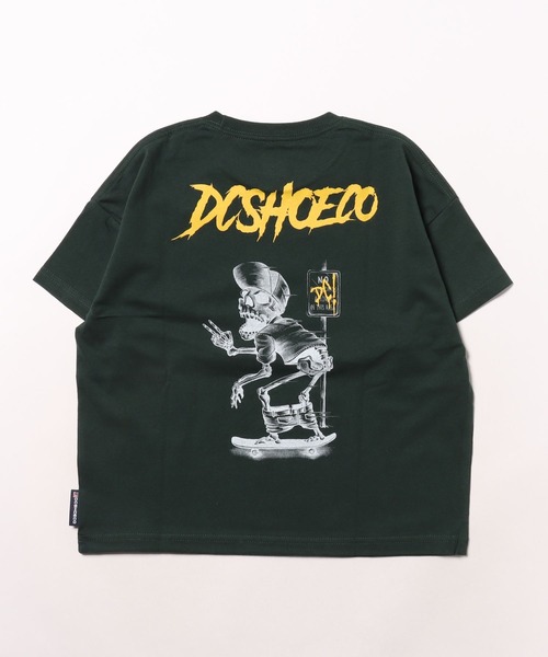 DC SHOES(ディーシーシューズ)の「24 KD SKULL SS/DCキッズバックプリント半袖Tシャツ(Tシャツ/カットソー・キッズ・グリーン/ホワイト/ブラック・120/130/140/150/160)」の4枚目の写真