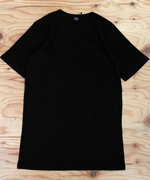 VIBGYOR（ヴィブジョー）の「AB杢スラブスパンフライス 半袖 クルーネック&Vネック（Tシャツ/カットソー・メンズ・ブラック/グレー系その他/霜降りグレー/ホワイト/ホワイト系その他/ブラック系その他・MEDIUM/LARGE）」の7枚目の写真