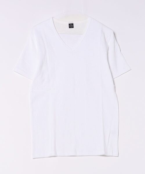 VIBGYOR（ヴィブジョー）の「AB杢スラブスパンフライス 半袖 クルーネック&Vネック（Tシャツ/カットソー・メンズ・ブラック/グレー系その他/霜降りグレー/ホワイト/ホワイト系その他/ブラック系その他・MEDIUM/LARGE）」の20枚目の写真