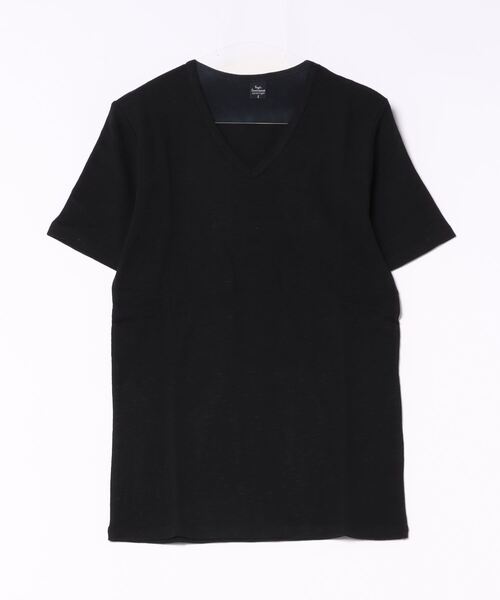 VIBGYOR（ヴィブジョー）の「AB杢スラブスパンフライス 半袖 クルーネック&Vネック（Tシャツ/カットソー・メンズ・ブラック/グレー系その他/霜降りグレー/ホワイト/ホワイト系その他/ブラック系その他・MEDIUM/LARGE）」の22枚目の写真