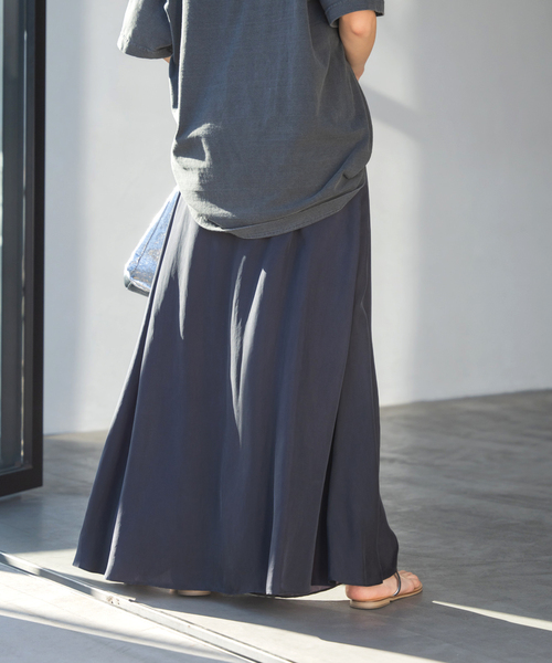 Spick & Span（スピックアンドスパン）の「ドレープフレアスカート（スカート・レディース・ブラック系その他/カーキ・36/38）」の10枚目の写真