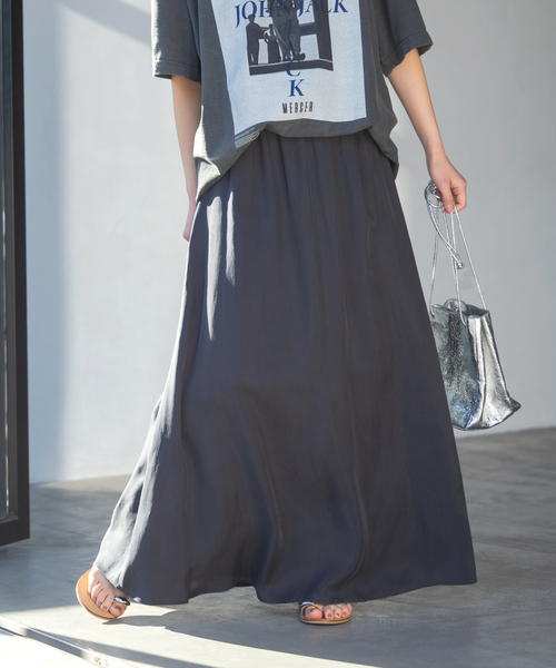 Spick & Span（スピックアンドスパン）の「ドレープフレアスカート（スカート・レディース・ブラック系その他/カーキ・36/38）」の11枚目の写真