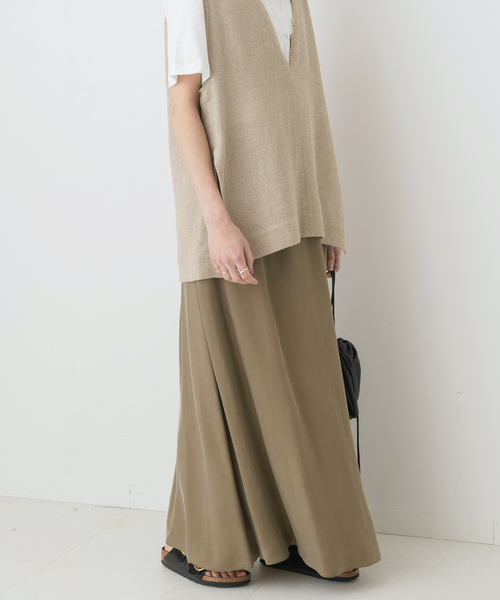 Spick & Span（スピックアンドスパン）の「ドレープフレアスカート（スカート・レディース・ブラック系その他/カーキ・36/38）」の17枚目の写真