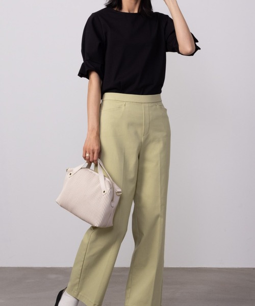 HusHusH（ハッシュアッシュ）の「HusHusH ハッシュアッシュ タックスリーブＴシャツ（Tシャツ/カットソー・レディース・ベージュ/ブラック/ホワイト・L/M/S）」の7枚目の写真