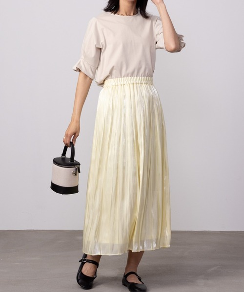 HusHusH（ハッシュアッシュ）の「HusHusH ハッシュアッシュ タックスリーブＴシャツ（Tシャツ/カットソー・レディース・ベージュ/ブラック/ホワイト・L/M/S）」の10枚目の写真