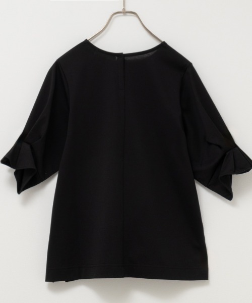 HusHusH（ハッシュアッシュ）の「HusHusH ハッシュアッシュ タックスリーブＴシャツ（Tシャツ/カットソー・レディース・ベージュ/ブラック/ホワイト・L/M/S）」の13枚目の写真