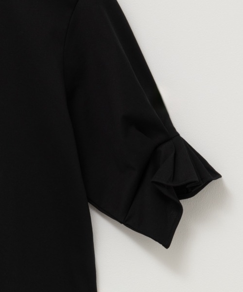 HusHusH（ハッシュアッシュ）の「HusHusH ハッシュアッシュ タックスリーブＴシャツ（Tシャツ/カットソー・レディース・ベージュ/ブラック/ホワイト・L/M/S）」の15枚目の写真