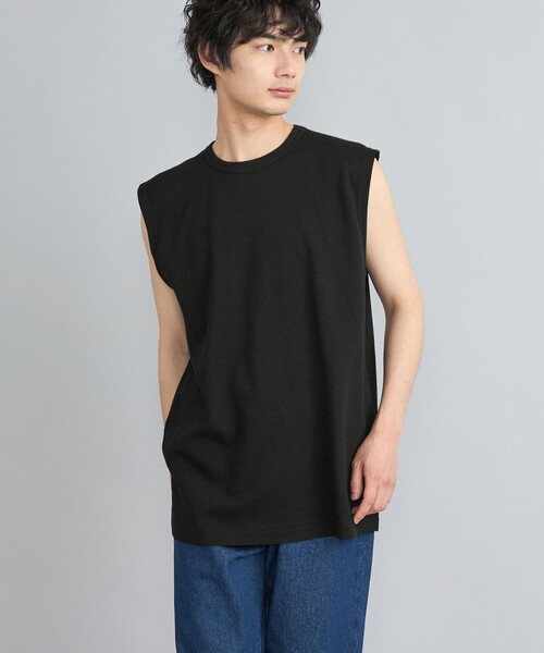 coen(コーエン)の「ワッフルタンクトップ(タンクトップ・メンズ・ホワイト/ブラック/グレー・S/M/L/XL)」の2枚目の写真