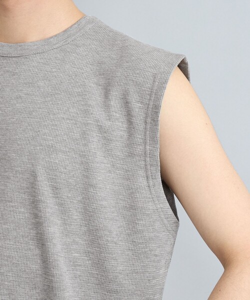 coen(コーエン)の「ワッフルタンクトップ(タンクトップ・メンズ・ホワイト/ブラック/グレー・S/M/L/XL)」の5枚目の写真