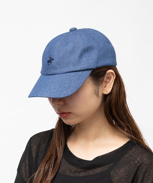 BEVERLY HILLS POLO CLUB（ビバリーヒルズポロクラブ）の「【BEVERLY HILLS POLO CLUB】POLO ロゴキャップ ポニー刺繍 ローキャップ 181-1581（キャップ・レディース・インディゴブルー・FREE）」の3枚目の写真