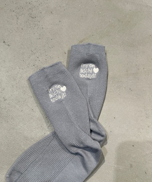 kutir(クティール)の「kutirlune/刺繍ロゴソックス(ソックス/靴下・レディース・ブラック/ライトブルー/グレー/ライトブラウン/ホワイト・FREE)」の9枚目の写真