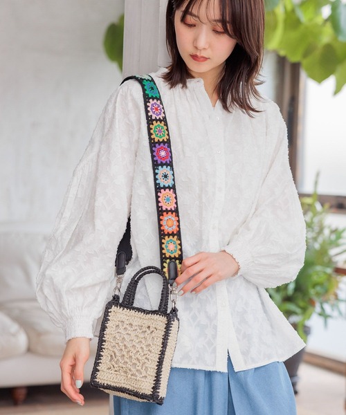 niko and...（ニコアンド）の「オリジナル2WAYトートチェンジショルダーバッグ（ショルダーバッグ・レディース・ブラック/オレンジ・0）」の2枚目の写真