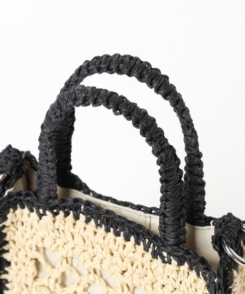 niko and...（ニコアンド）の「オリジナル2WAYトートチェンジショルダーバッグ（ショルダーバッグ・レディース・ブラック/オレンジ・0）」の14枚目の写真