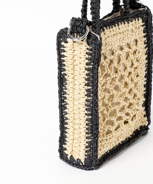 niko and...（ニコアンド）の「オリジナル2WAYトートチェンジショルダーバッグ（ショルダーバッグ・レディース・ブラック/オレンジ・0）」の6枚目の写真