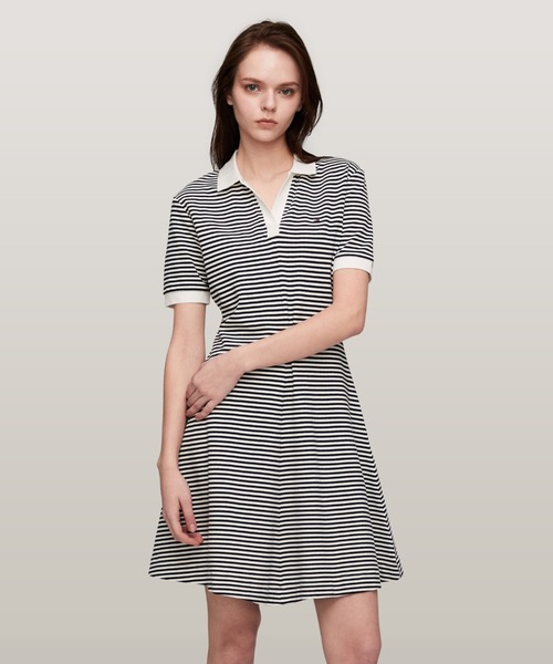 TOMMY HILFIGER（トミーヒルフィガー）の「【FUDGE掲載】オープンプラケットフライポロミニワンピース（ワンピース・レディース・その他1/ネイビー/マルチ・MEDIUM/SMALL/X-SMALL）」の3枚目の写真