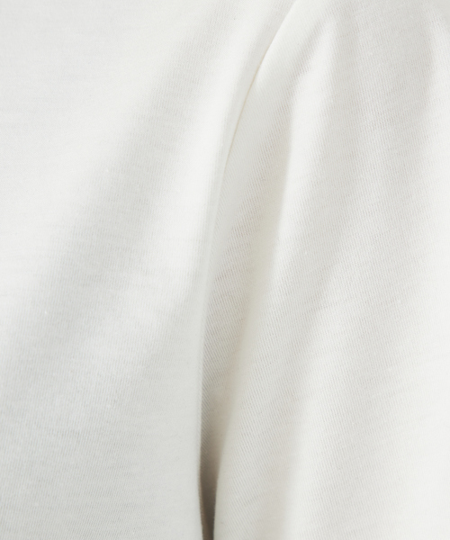 abahouse mavie（アバハウスマヴィ）の「ロゴ＆刺繍コンパクト半袖Ｔシャツ（Tシャツ/カットソー・レディース・ホワイト系その他/ダークネイビー/ライトグレー/ベージュ/ホワイト系その他2/チャコールグレー・フリー）」の9枚目の写真