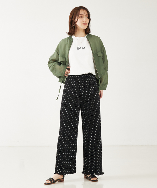 abahouse mavie（アバハウスマヴィ）の「ロゴ＆刺繍コンパクト半袖Ｔシャツ（Tシャツ/カットソー・レディース・ホワイト系その他/ダークネイビー/ライトグレー/ベージュ/ホワイト系その他2/チャコールグレー・フリー）」の17枚目の写真