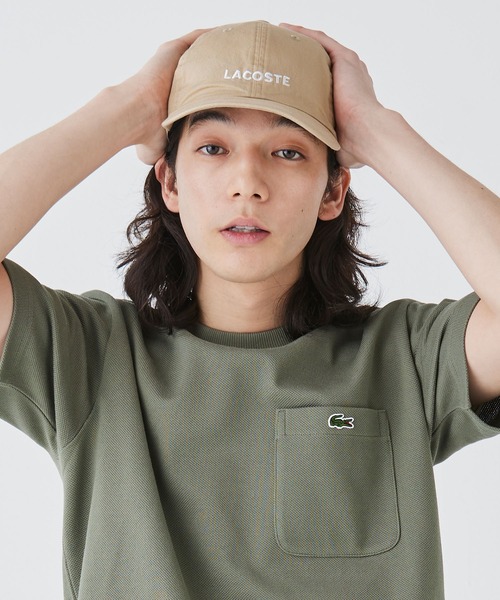 LACOSTE（ラコステ）の「ウォッシュドツイルローキャップ（キャップ・メンズ・ベージュ/ブラック/ロイヤルブルー・58cm）」の15枚目の写真