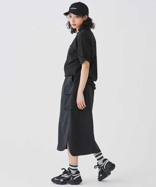 新品未使用　lacoste ウォッシュドツイルローキャップ LACOSTE（ラコステ）の「ウォッシュドツイルローキャップ