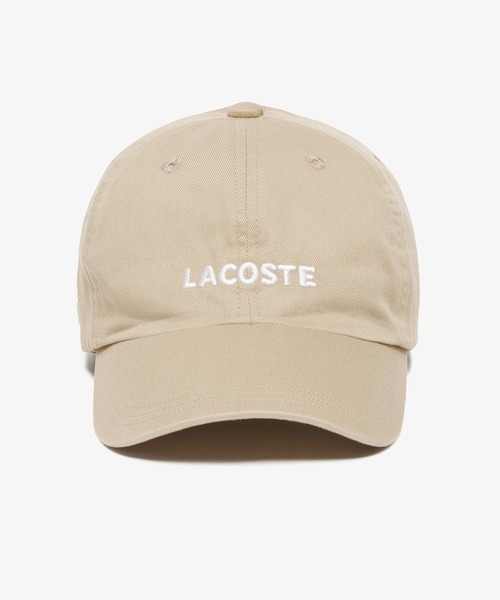 LACOSTE（ラコステ）の「ウォッシュドツイルローキャップ（キャップ・メンズ・ベージュ/ブラック/ロイヤルブルー・58cm）」の20枚目の写真