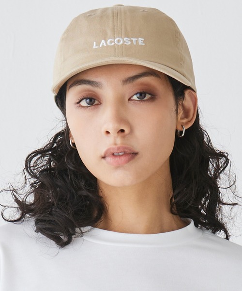 セール】ウォッシュドツイルローキャップ（キャップ）｜LACOSTE