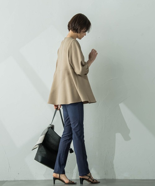 LAUTREAMONT(ロートレアモン)の「【WEB限定】【7号あり】ペプラムチュニックブラウス≪洗える/防シワ≫(シャツ/ブラウス・レディース・ネイビー/オフホワイト/グリーン/キャメル・9号)」の19枚目の写真