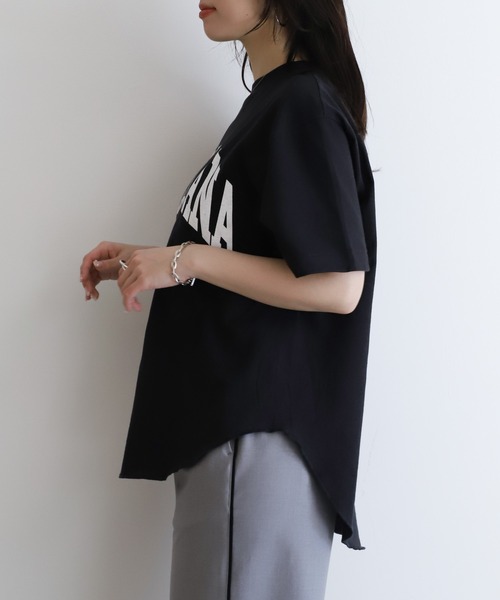 AMERICANA ✕MICA＆DEAL MICANAＴシャツ　黒 MICA&DEAL（マイカ＆ディール）の「【AMERICANA】別注-ロゴ
