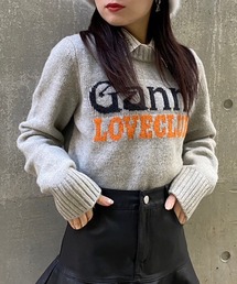 【GANNI】カラーロゴニット