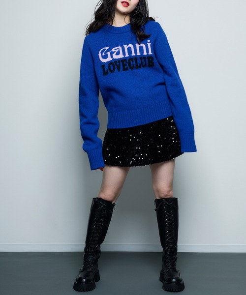 ganni ロゴニット GANNI（ガニー）の「【GANNI】カラーロゴニット（ニット