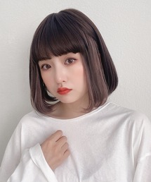 Brightlele(ブライトララ)の「 カジュアルボブ 2タイプバング 」 ウィッグ ボブ レディース ショート インナーカラー(ウィッグ)