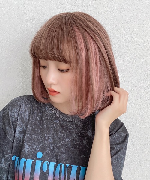 Brightlele（ブライトララ）の「「 カジュアルボブ 2タイプバング 」 ウィッグ ボブ レディース ショート インナーカラー（ウィッグ・レディース・その他12/その他13/その他14/その他15/その他16/その他17/その他18/その他19/その他20/その他5/その他6/その他7/その他8/その他9/その他10/その他11/その他1/その他3/その他4/その他2・フリー）」の10枚目の写真