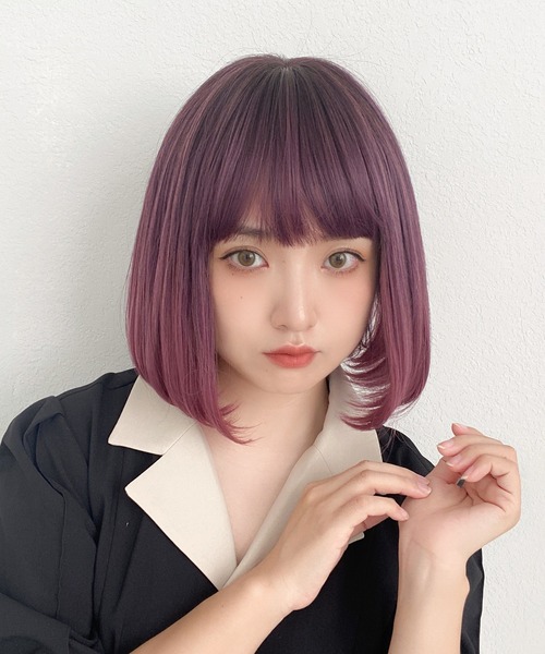 Brightlele（ブライトララ）の「「 カジュアルボブ 2タイプバング 」 ウィッグ ボブ レディース ショート インナーカラー（ウィッグ・レディース・その他12/その他13/その他14/その他15/その他16/その他17/その他18/その他19/その他20/その他5/その他6/その他7/その他8/その他9/その他10/その他11/その他1/その他3/その他4/その他2・フリー）」の16枚目の写真
