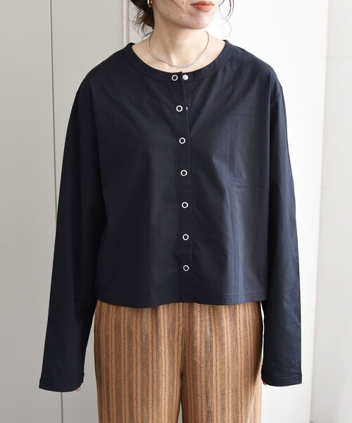 Ocean Pacific(オーシャンパシフィック)の「【SHIPS any別注】Ocean Pacific:ラッシュガード (クリアバッグ付)24SS(ラッシュガード・レディース・ブラック/オフホワイト・ONE SIZE)」の14枚目の写真