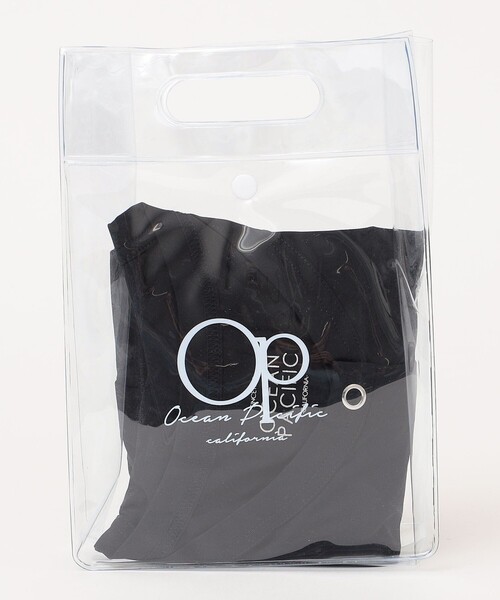 Ocean Pacific(オーシャンパシフィック)の「【SHIPS any別注】Ocean Pacific:ラッシュガード (クリアバッグ付)24SS(ラッシュガード・レディース・ブラック/オフホワイト・ONE SIZE)」の7枚目の写真