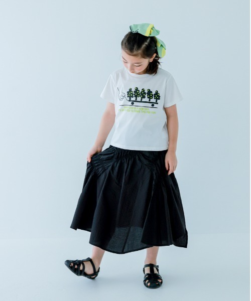 unica（ユニカ）の「ｔｒｅｅ　ｃａｒｒｙ　Ｔシャツ（Tシャツ/カットソー・レディース・ネイビー/オフホワイト・F）」の10枚目の写真