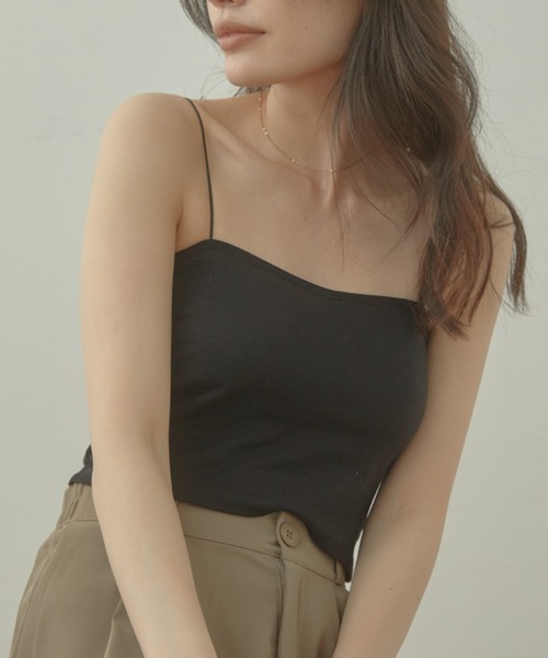 ACYM（アシーム）の「Pad in キャミソール（キャミソール・レディース・ホワイト/グレー/ブラック・FREE）」の4枚目の写真