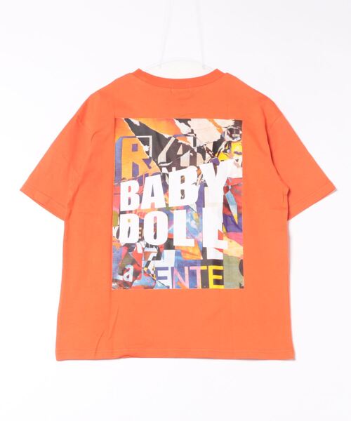 BABYDOLL（ベビードール）の「親子お揃い サングラスTシャツ 9360A（Tシャツ/カットソー・レディース・オレンジ/ホワイト・M/L/XL/S）」の14枚目の写真