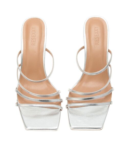 RESEXXY（リゼクシー）の「ランダムラインピンヒールサンダル（サンダル・レディース・ブラック/アイボリー/シルバー・SMALL/LARGE/MEDIUM）」の12枚目の写真