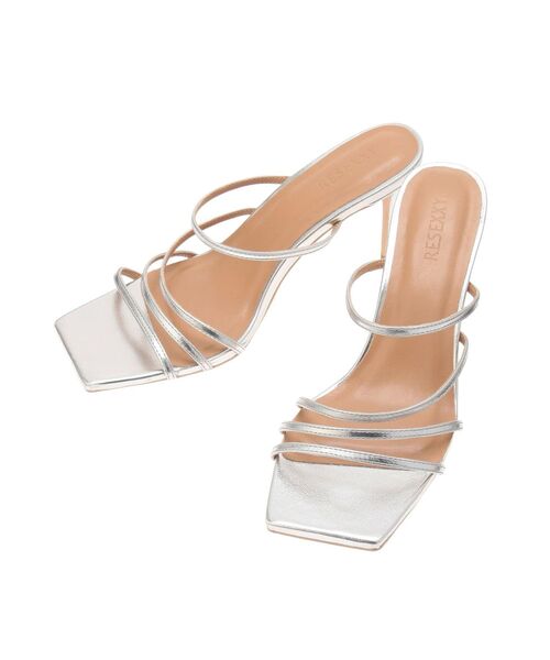RESEXXY（リゼクシー）の「ランダムラインピンヒールサンダル（サンダル・レディース・ブラック/アイボリー/シルバー・SMALL/LARGE/MEDIUM）」の19枚目の写真