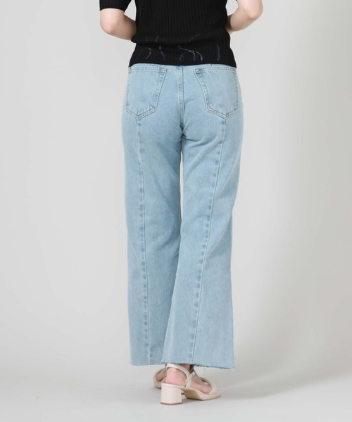 archives(アルシーヴ)の「切替ストレートフレアデニム(デニムパンツ・レディース・グレー/サックスブルー・SMALL/MEDIUM)」の7枚目の写真