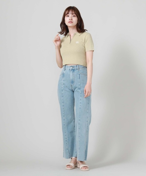 レフレム 切替フレアデニムパンツ archives（アルシーヴ）の「切替