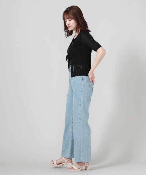 archives(アルシーヴ)の「切替ストレートフレアデニム(デニムパンツ・レディース・グレー/サックスブルー・SMALL/MEDIUM)」の12枚目の写真