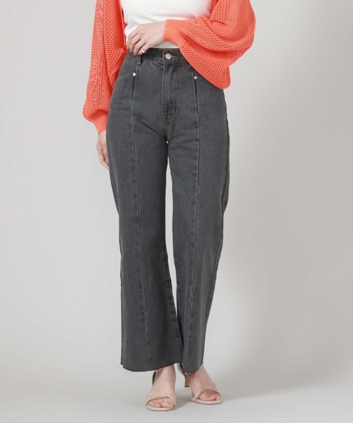 archives(アルシーヴ)の「切替ストレートフレアデニム(デニムパンツ・レディース・グレー/サックスブルー・SMALL/MEDIUM)」の20枚目の写真